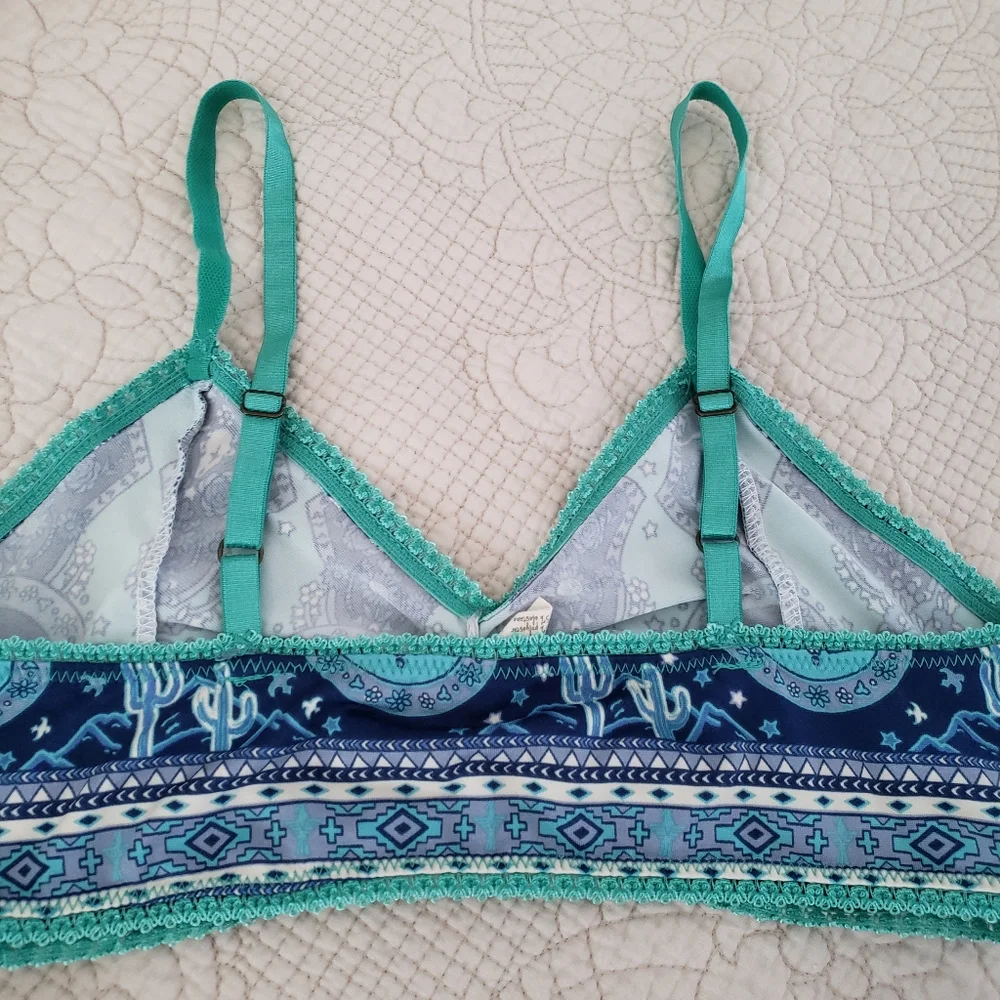 Spell Sunset Road Aqua Bralette + Bloomers SZ L 💙🦄 - Picture 10 of 10